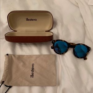 illesteva Leonard mirrored sunglasses